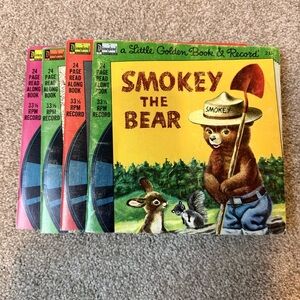 Vintage A Little Golden Book and Record bundle
